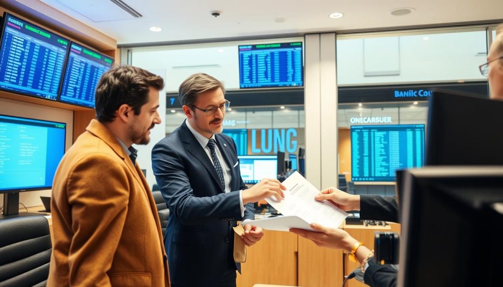 Entrepreneur opening a business bank account in Luxembourg to start a business as a foreigner